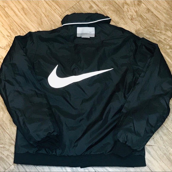 Nike Other - Nike Quilted Bomber Jacket Reversible Big Swoosh M